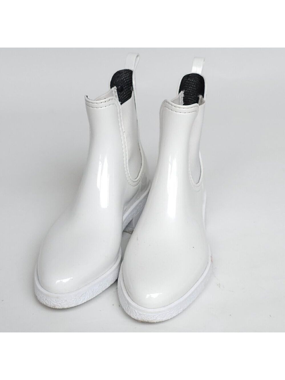 Lemon Jelly Chelsea Rain Boots WHITE $150 Retail made in Portugal size 37
